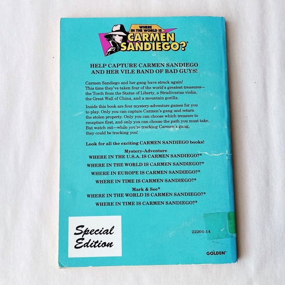 Where In the World is Carmen San Diego? Text by John Peel 1991 - Picture 2 of 5